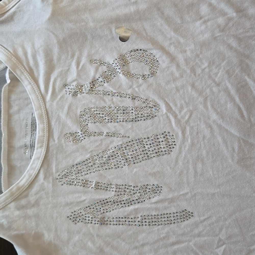 Victoria's Secret I Do Collection White Racerback Tunic NWT L/G - Picture 2 of 8